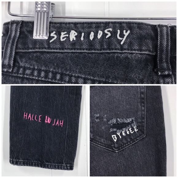 Denim X Alexander Wang Cult Straight Leg Jean No After Party Size 28 Made in USA - Picture 9 of 16